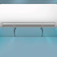 Transparent air conditioner deflector acrylic baffle air wing