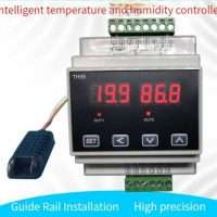 Rail type high precision temperature and humidity controller range 10℃ to 70℃ 0 99.9RH