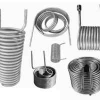 Bend titanium tube coil heat exchanger
