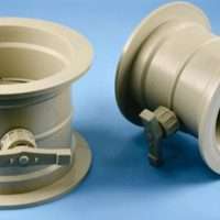 Flanged Type Plastic Butterfly Duct Damper valve