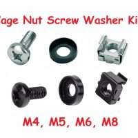 Rack Mount Cage Nut Screw Washer Kit M4 M5 M6 M8