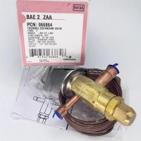 Emerson BAE 2 ZAA thermostatic expansion valve connection ports and fittings interface detail view for R410A systems