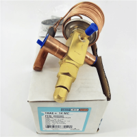 Emerson TRAE+14MC thermostatic expansion valve connection ports and fittings interface detail for R134a R401A systems