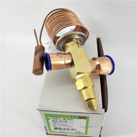 Emerson TRAE+30HCA thermostatic expansion valve installation view showing mounting method and connection points
