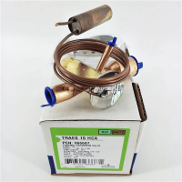 Close-up of Emerson TRAES15HCA thermostatic expansion valve showing durable metal body and surface finish detail
