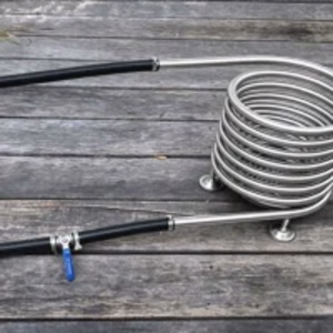 Wood Burning Hot Tub Heating Coil Model C3 passive thermosiphon fire pit coil
