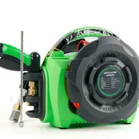 J Series steam cleaner package contents with nozzles and brush