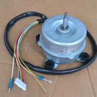 YDK35-6Y1 LN35Y fan motor for room air conditioner laid flat showing top-down view of the 220-240V capacitor-run blower motor