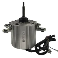 YDK400-4C fan motor for air conditioner shown next to a common object for size comparison