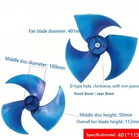 Condenser fan impeller 401x122mm clockwise rotation for outdoor AC unit