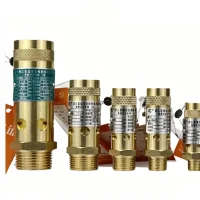 A28X-16T Brass Spring-Loaded Safety Valve side angle view