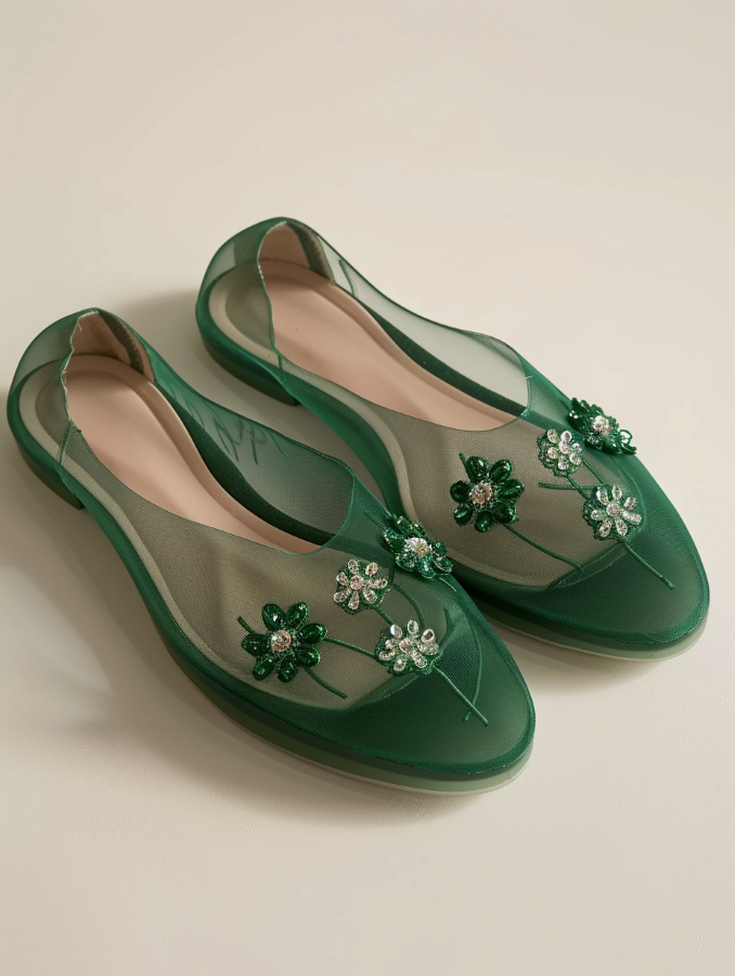 Chinese slippers mules en mesh (2)