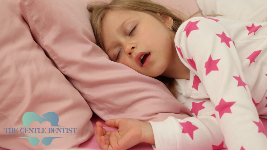 Can Your Child’s Teeth Affect How They Sleep and Breathe? Let’s Talk About the Connection 1 Child sleeping with open mouth.