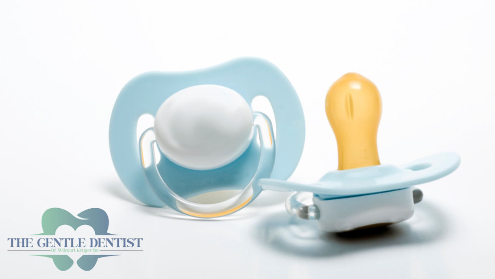 Teeth Whitening Header Orthodontic silicone dummies. Safe pacifier choices by The Gentle Dentist Centurion.