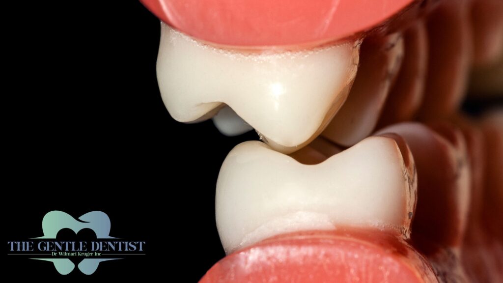 Why Is My Child Grinding Their Teeth at Night? Causes, Myths, and What to Do 2 Close-up of tooth surface wear from nighttime teeth grinding in children | Bruxism evaluation by Centurion pediatric dentist.