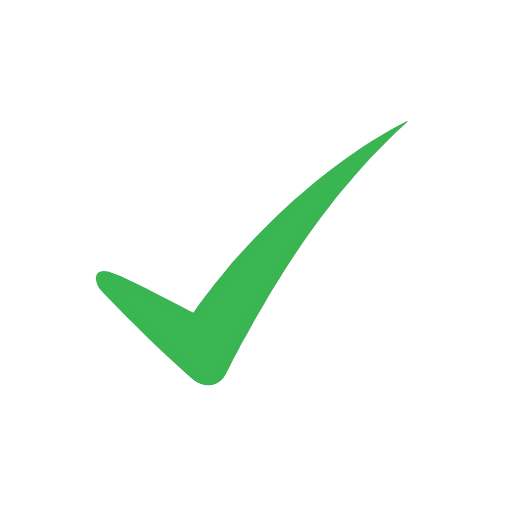 About 1 green tick green arrow pointing right