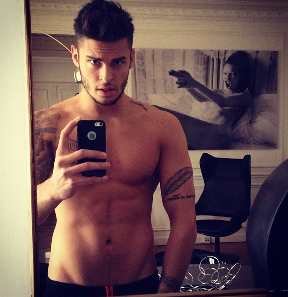 Selfie Baptiste Giabiconi