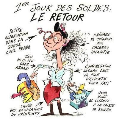 soldes humour retour