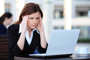 femme stressée repos