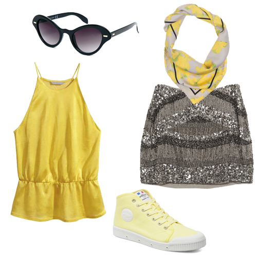 Look jaune Roland Garros