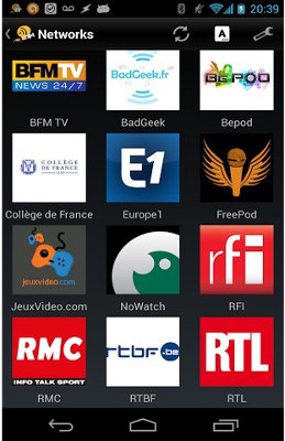 Appli Podcast Addict