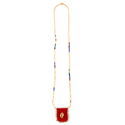 Sautoir Gas Totem rouge