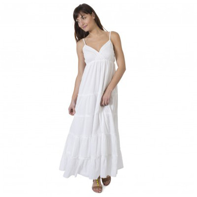Robe Gémo blanche soldes