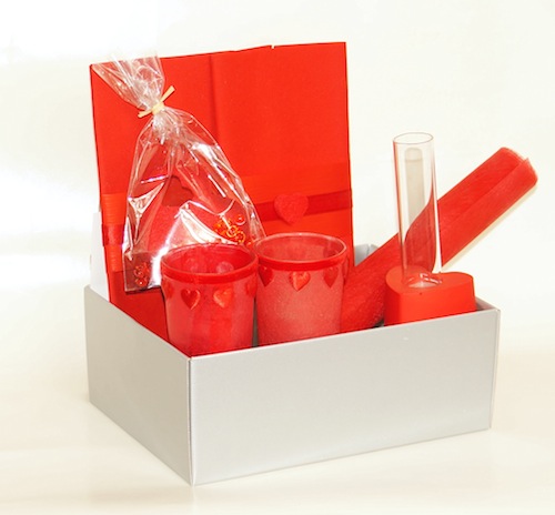 deco box Saint Valentin rouge