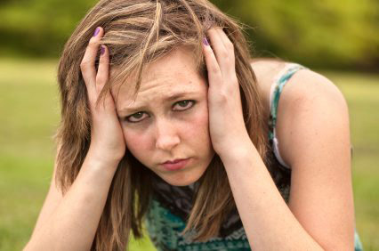 adolescente déprimée