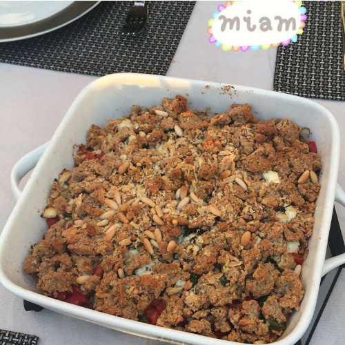 crumble végétarien