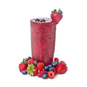 smoothie minceur fruits rouges