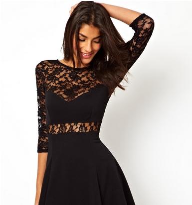 robe noire asos