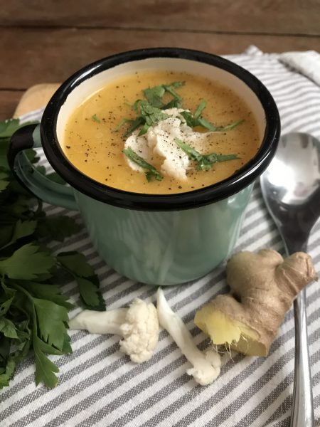Soupe Veggie courge butternut & chou-fleur
