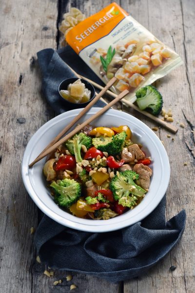 Poulet aux légumes et au gingembre confit_SEEBERGER