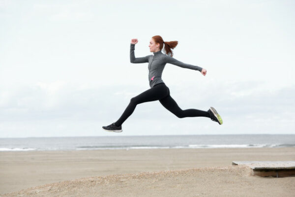 woman jumping