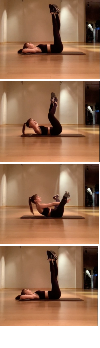 exercice d'abdominaux crunch