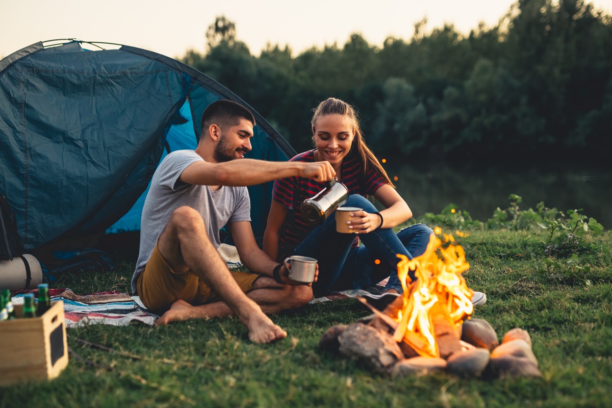 sortie camping amoureux