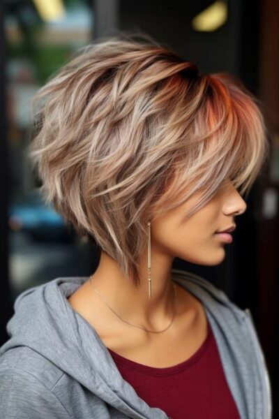 coupe shaggy moderne femme
