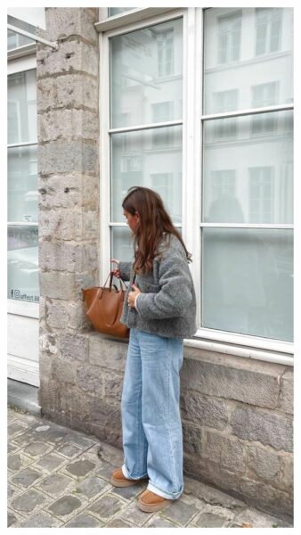 look avec des bottines ugg