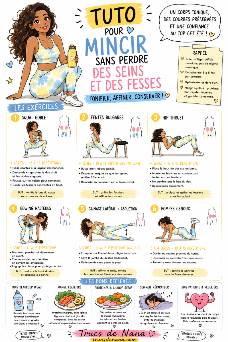 Comment mincir sans perdre des seins ni des fesses