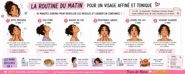 Double menton cette mini routine du matin