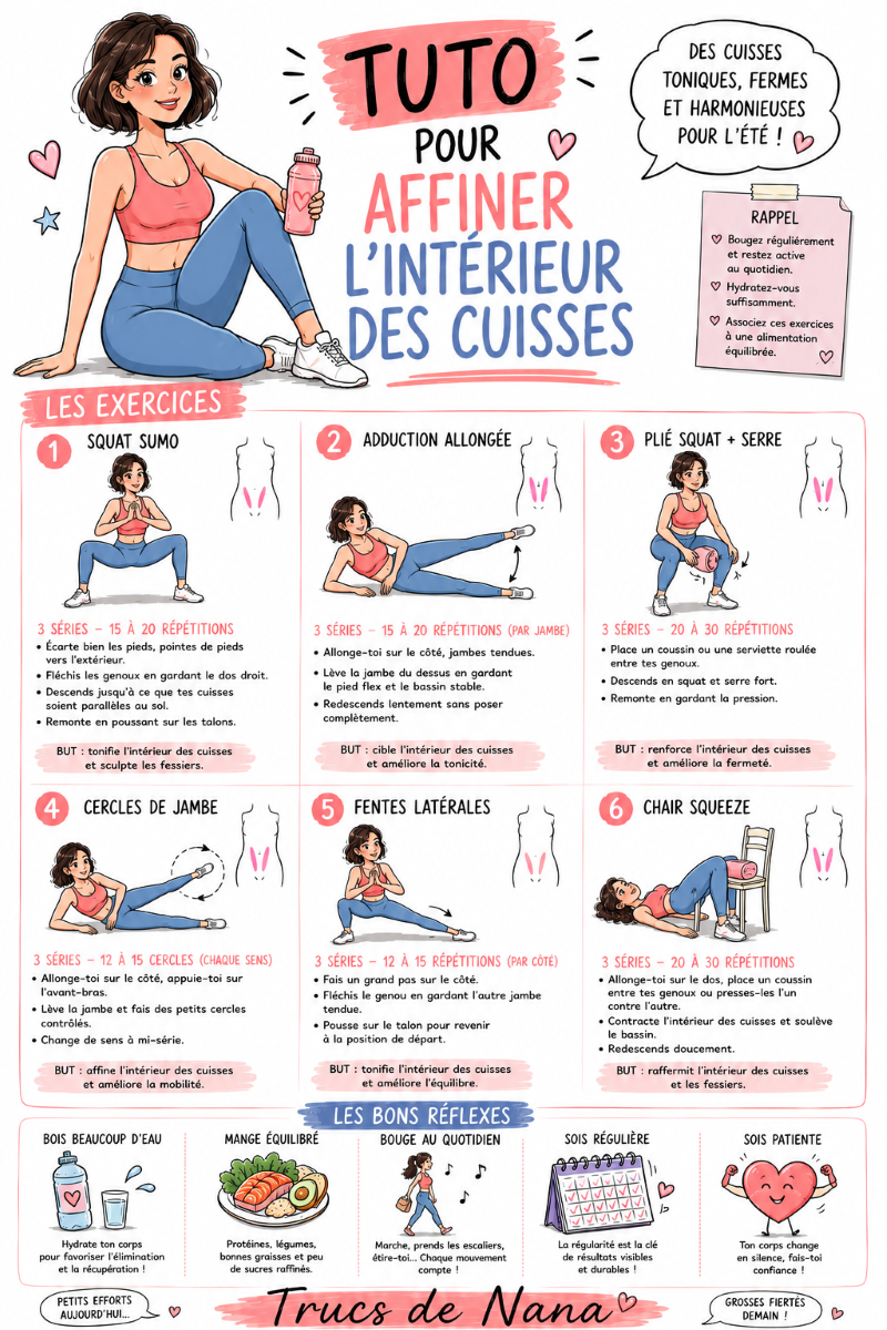 Tuto pour affiner l’intérieur des cuisses : les exercices qui tonifient vraiment sans obsession minceur
