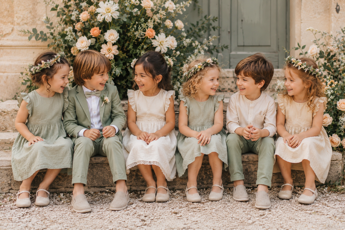 Comment assortir les enfants d’honneur sans effet uniforme rigide