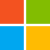 The image shows the Microsoft logo, consisting of four squares arranged in a 2x2 grid. The squares are colored red, green, blue, and yellow, from top left clockwise, on a white background.