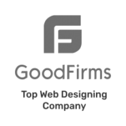 good-firms-top-web-designing-company GoodFirms logo above the text GoodFirms Top Web Designing Company in grey font on a white background, displayed in an Award Slider with a helpful Tooltip for more details.